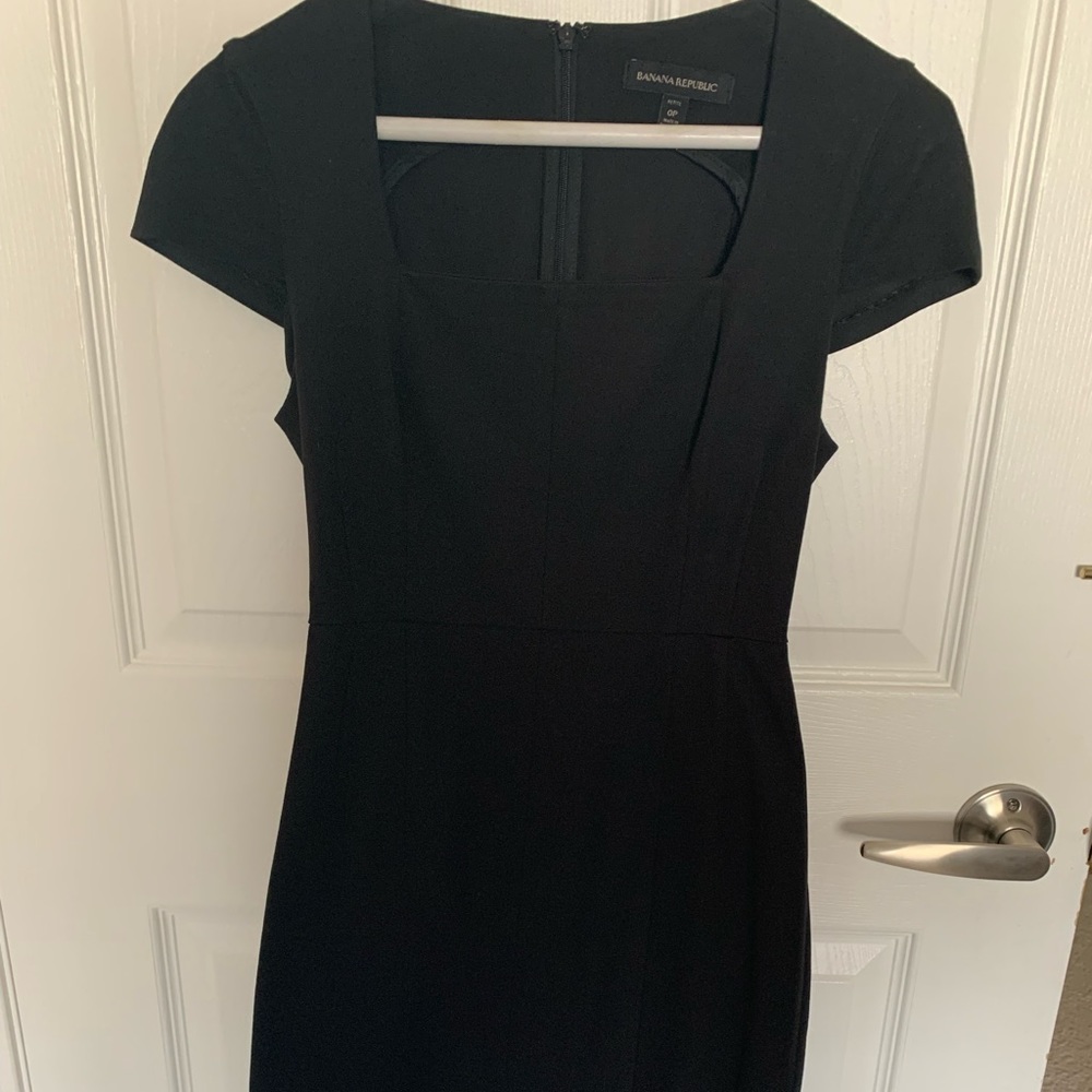 Banana Republic black cocktail dress